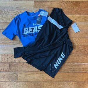 Boys youth XL shirts Nike and Under Armour